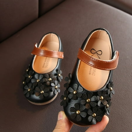 

Hunpta Leather Shoes For Kids Children Girls Bohemian Casual Flower Sandals Princess Flat Causal Shoes
