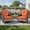 Coarse orange red, variant on Ovios 3 Piece Outdoor Patio Bistro Set All-Weather Wicker Swivel Chairs High-Back Sectional Conversation Furniture for Backyard, Porch, or Garden