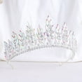 thumbnail image 2 of Nvzi-a Wedding Tiara for Bride Princess Tiara Headband Bridal Crown,Crystal Rhinestone Hair Jewelry Decor for Queen Girl Bride Birthday Prom Wedding Pageant Halloween Costume Party(AB), 2 of 2