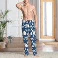 thumbnail image 2 of Logiee cute winter bear Print Pajama Pants for Men,Men’s Pajama Bottoms,Mens PJ Pants with Pockets & Button Fly-X-Large, 2 of 6