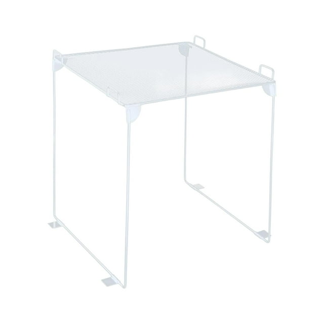 Siruishop Locker Organizer Shelf Sturdy for Gym and Work Fits Standard Size School Lockers White