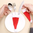 thumbnail image 3 of Mini Santa Hats, 20Pcs Thicken Miniature Santa Hats  For Crafts For Family, 3 of 8
