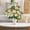White, variant on Meggemo Artificial Flower Home Decoration Wedding Handheld Bouquet Wall Faux Flower 12.5 Inch Blue Vase Filler Centerpiece Use