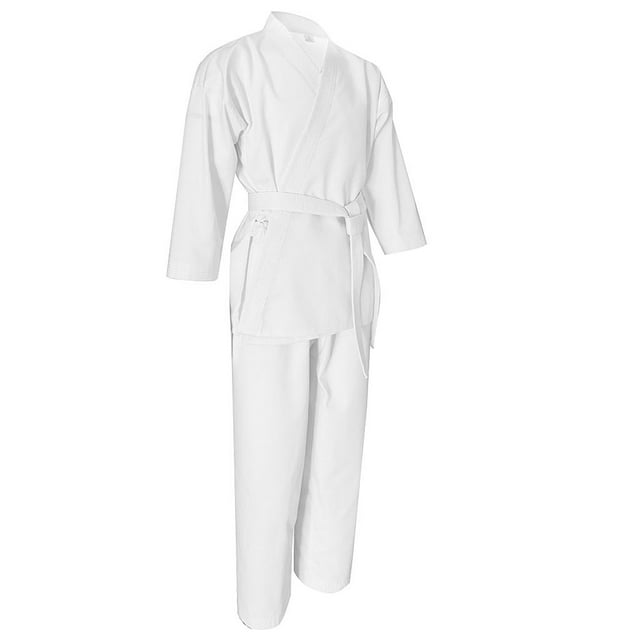 Uniforme Unisex Cola para Adultos Traje de Poliéster Color Blanco XXXS