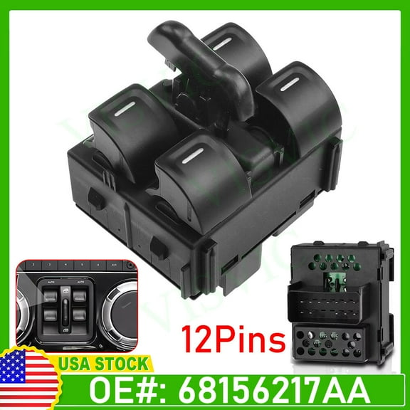 Master Power Window Switch 68156217AA for 11-18 Jeep Wrangler Unlimited JK New