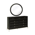 thumbnail image 2 of Formosa 9-drawer Dresser Americano and Rose Brass, 2 of 5