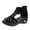 Black, variant on Modstep Summer Wedges for Women Casual Hollow Out Slip on Back Zipper Sandals Open Toe Leather Rhinestones Wedge Low Heel Shoes Black 6.5-7