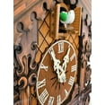 thumbnail image 5 of Diceymbol Clock Traditional Chalet Forest House Clock Handcrafted Wooden Wall Quartz Clock Pendulum Clock Home Decor Hanging Piece, 5 of 7