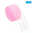 thumbnail image 3 of Unique Bargains 1.8 Inch Wide 25 Yards Lace Trim Ribbon, Sewing Lace Roll Gift Package Pattern Wrapping for Party Home Decoration Dress Craft, Pink, 3 of 6