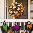 thumbnail image 4 of DAMAI Halloween Scary Pumpkin Wind Spinner,Windchime 3D Metal Sculpture Wind Spinner,12in Stainless Steel Hanging Wind Spinners Outdoor Yard Patio Garden Decorations, 4 of 9