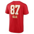 thumbnail image 3 of Men's Travis Kelce Red Kansas City Chiefs Team Wordmark Player Name & Number T-Shirt, 3 of 3