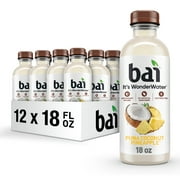 Bai Puna Coconut Pineapple Antioxidant Infused Water Beverage, 18 fl oz, 12 Pack Bottles