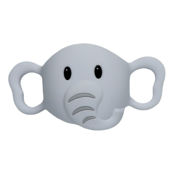 ZYHARUKO Baby Bottle Handles Elephant Pattern Easy Grip Handles Food Grade Silicone Transitional