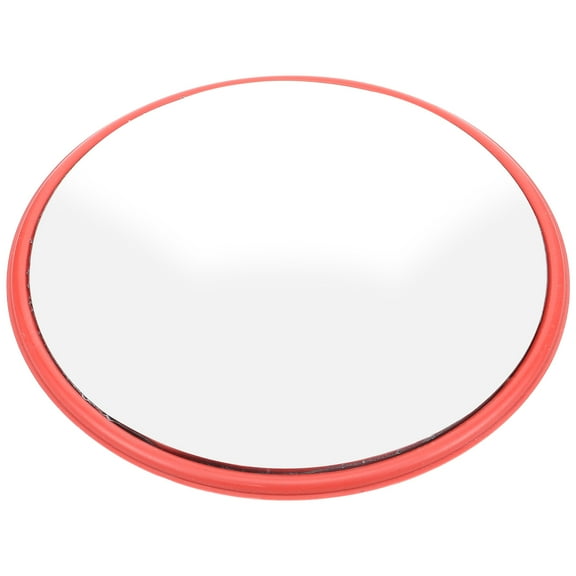 OFFIGAM Round Convex Traffic Mirror for Driveways and Outdoor Safety in Silver