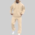 thumbnail image 2 of JOANKDMI 2 Piece Mens Tracksuits Outfits Full Zip Up Hoodie and Comfort Sweatpants Matching Lounge Sets Casual Athletic Sweatsuits for Gym Workout Everyday Wear, 2 of 7