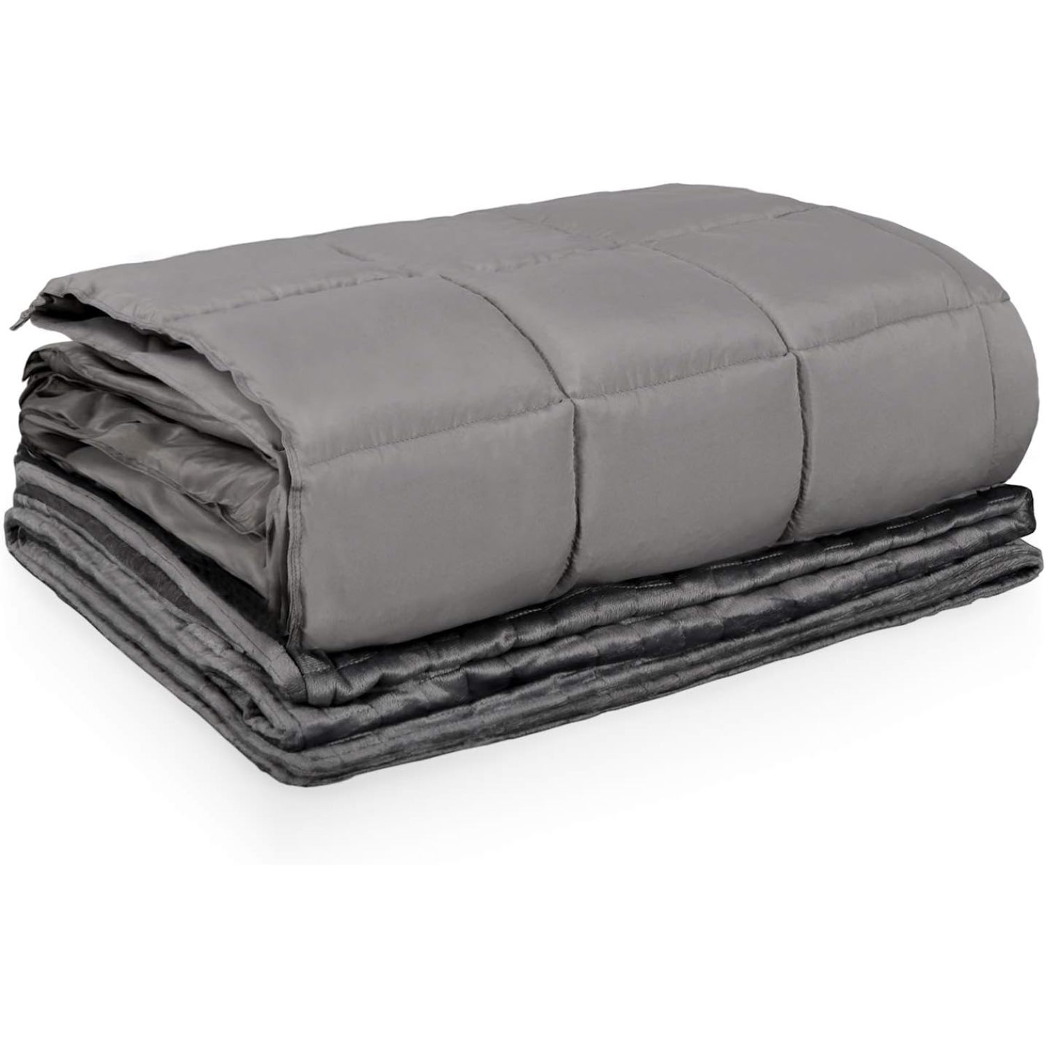 Weighted Blanket (48x72 Inches, 15lbs for 130170lb Individual, Grey