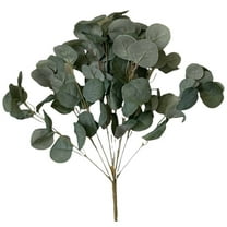 22 inch Eucalyptus Bush Silk Flowers - Party Supplies Decorations