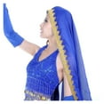thumbnail image 4 of 12 Colors Dancewear Belly Dance Clothes Wrap Head Scarf Chiffon Lace Headpiece Dance Head Veils, 4 of 7