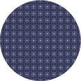 thumbnail image 1 of Ahgly Company Machine Washable Indoor Round Transitional Periwinkle Purple Area Rugs, 7' Round, 1 of 7
