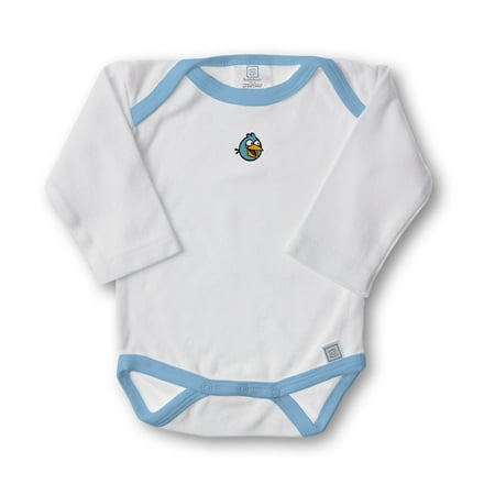 

Classic Angry Birds Long-Sleeved Bodysuit 1-Inch Blue Bird