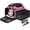 Pink, variant on Top and Side Expandable Pet Carrier 18x11x11 Inches Delta United Airline Approved, Soft-Sided Carrier for Small Cats and Dogs with Locking Safety Zippers and Anti-Scratch Mesh(Black)