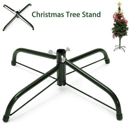 Folding Christmas Tree Stand Metal Holder Cast Iron Stand For Artificial Trees 4ft Tall