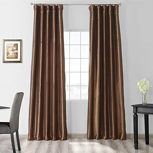 Hpd Half Ds Ptch Bo27 84 Blackout Faux Silk Taffeta Curtain 1 Panel 50 X Mushroom Com Blackout Faux Silk Taffeta Curtain, Copper Brown Faux Silk Taffeta Curtain Panel