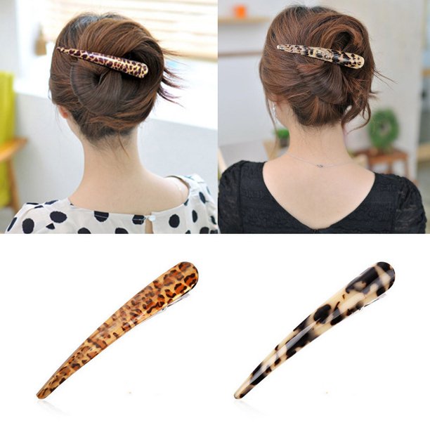 pinzas para el pelo de pico de pato, pinzas para el pelo grandes clásicas de color leopardo, garras para el pelo de estilo elegante, accesorios para el cabello, pinzas para el pelo simples con e