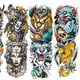 thumbnail image 3 of Tatuajes falsos desechables Tatuajes de hombro impermeables realistas para la mano del cuerpo de la cara JShteea  Libre de BPA, 3 of 9