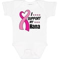 thumbnail image 3 of Inktastic Breast Cancer Awareness I Support My Nana with Pink Ribbon Boys or Girls Baby Bodysuit, 3 of 5
