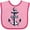 Pink and Fuchsia, variant on Inktastic 1st Birthday Anchor Boys or Girls Baby Bib