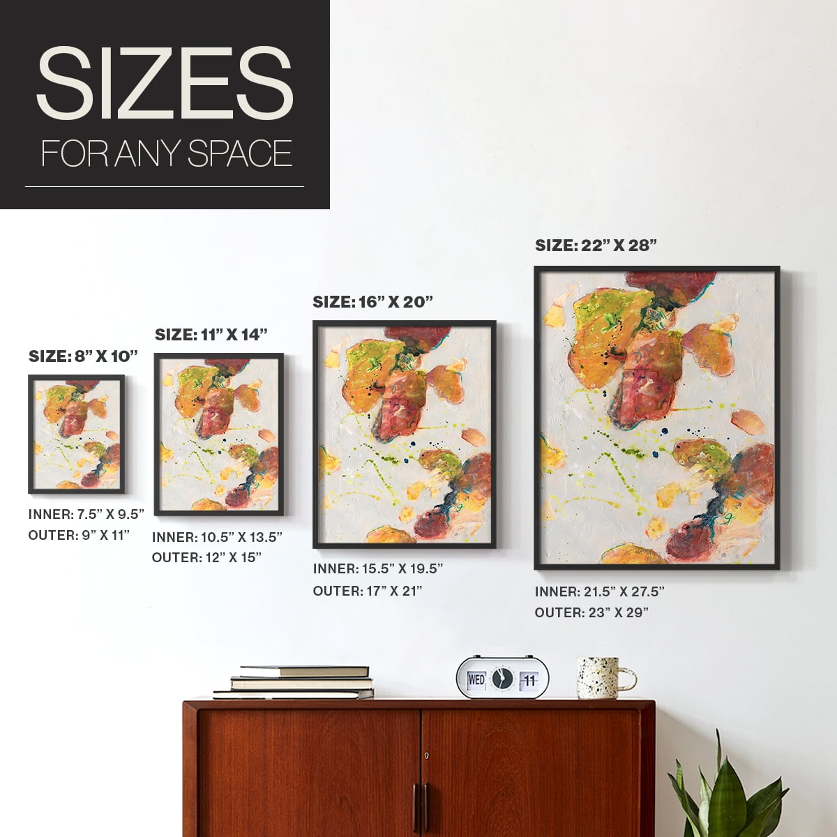 Attracting Love II Framed Print in Black Solid Wood Framed Print No Nail Hanging