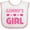 White and Pink, variant on Inktastic Gammy Girl Granddaughter Girls Baby Bib