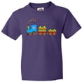 thumbnail image 3 of Inktastic Colorful Toy Train Youth T-Shirt, 3 of 5