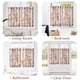 thumbnail image 4 of Cortinas de Cocina JINCHAN de Lino con Estampado Floral, 60 cm, Rojo Navideño, 2 Paneles, 4 of 9