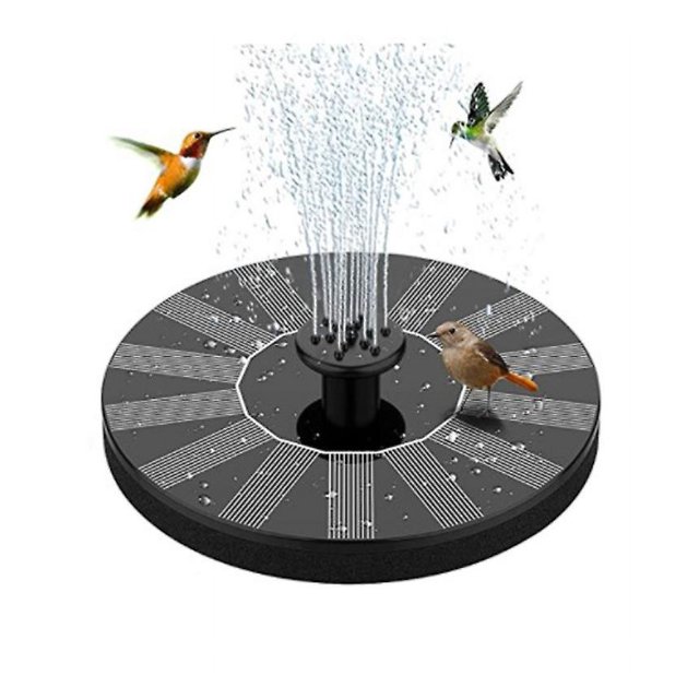 M Fuente solar, bomba de estanque solar con bomba de agua solar Bomba de fuente flotante solar para estanque de jardín Fuente Baño de pájaros Pecera