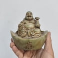 thumbnail image 2 of Antique resin crafts, imitation Qingtang horse, Shoushan stone seal, lion dance pen holder, decorative ornaments, business gifts, 2 of 3