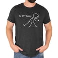 thumbnail image 4 of No Golf Today Shirt for Men & Women Funny Sad Stick Figure Graphic Tee for Golfer Dark Gray Heather Shirt Adult Small, 4 of 5