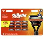 Gillette Fusion5 Razor Blade Refill ,Manual Razor Men , 12 count