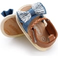 thumbnail image 5 of Infant Baby Girls Summer Sandals Indoor Slippers Open Toe Lace Princess Dress Wedding Flats Shoes Newborn Toddler Soft Non-slip Sole First Walker Crib Shoes 0-18 months, 5 of 7