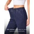 thumbnail image 5 of Fantaslook Pull On Jeans for Women Straight Leg Casual Pants Elastic Waist Denim Pants with Pockets, 5 of 9