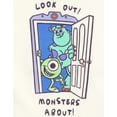 thumbnail image 4 of Disney Pixar Monsters Inc. Mike Sully Waffle Knit T-Shirt and Shorts Outfit Set Newborn to Little Kid, 4 of 5