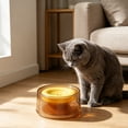 thumbnail image 4 of Water Bowl 1200ML Large Capacity Floating Design Spill Proof Drinking Bowl Easy Clean Durable Pet Feeding Basin Hydration Supply Tool for Cat Dog Indoor Outdoor Daily Use, 4 of 6