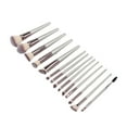 thumbnail image 2 of Brocha Para Sombra De Ojos, Brocha Para Maquillaje, Compacta, De Cabello Suave, Respetuosa Con El Medio Ambiente, Mango Ergonómico, Portátil, 14 Piezas, Segura Para Viajes En El, 2 of 8