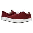 thumbnail image 6 of MaCae Unisex Knitting Lace Up Fashion Shoe With Unique Sole, Comfortable Knit Shoes, Flat Sneakers, Shoes for Teens, Lace Up Shoes - Burgundy/New York, 7M/9W, 6 of 7