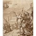 thumbnail image 2 of Hans von Aachen 20x23 Gold Ornate Framed and Double Matted Museum Art Print Titled - Augustus and the Tiburtine Sibyl (About 1580-1585), 2 of 4