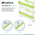 thumbnail image 1 of Hltser 2 Pack Transparent Visible Desktop Washi Tape Dispenser Tape Cutter Tape Holder (Not Include Masking Tape)- (Green), 1 of 6
