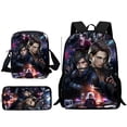 thumbnail image 5 of Juego de 3 mochilas para niños de Resident Evil, bolso de hombro, estuche para lápices, bolsos escolares de gran capacidad para niños y niñas, el mejor regalo, 5 of 5