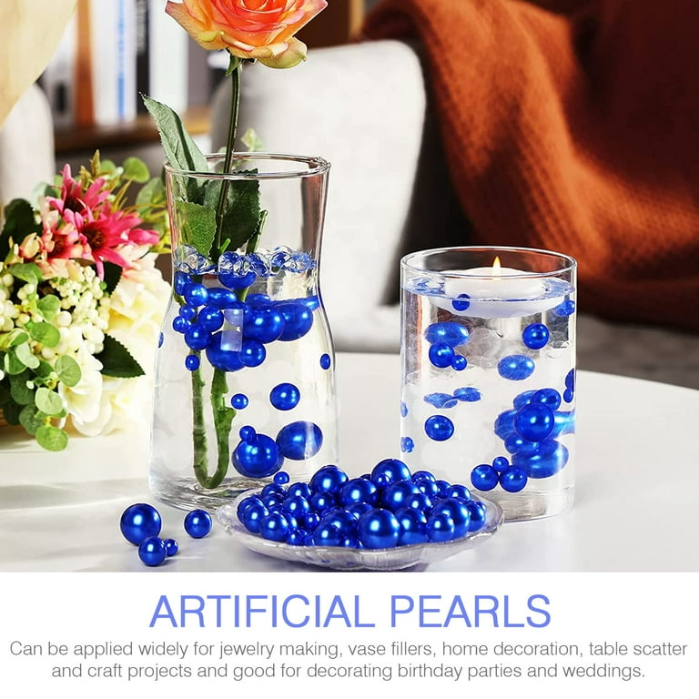 125pcs Fake Pearls Diy Vase Decor Pearls Floating Pearls Flower Arrangement  Decorations 