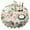 Cute Hedgehog Pattern, variant on Cute Hedgehog Pattern with Pioneer Flower Round Tablecloth 60"x60",Wrinkle Wipeable Table Cloth for Kitchen Dining Room Picnic Patio Party